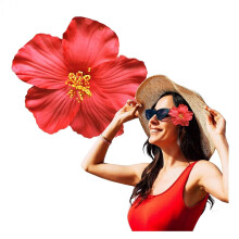 GANPUB 1 db vrs hawaii virg hajcsat noi lnyoknak divat bohm virgok hajkiegszto tncos menyasszonyi eskvoi strandpartihoz