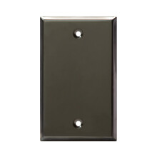 ENERLITES res eszkz fm fali lemez korrzill szabvnyos mretu 1-Gang 4,50"""" x 2,76"" rozsdamentes acl 201 7701-PBK polrozott fekete