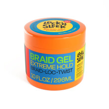 LOCK'N SLEEK Braiding Gel Extreme Hold Braid Loc and Twist Flake-Free Tames Frizz and Contol Edge (10 FL OZ)