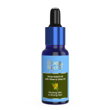 Blue Nectar Ayurveda Nabhi-olie met ghee en olijfolie | Natuurlijke navelolie voor een stralende huid, sterk haar en diepe hydratatie (22 kruiden