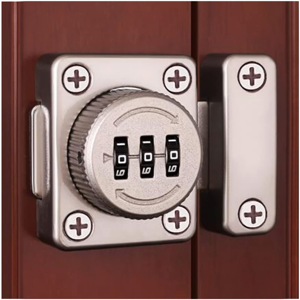 Serrure de casier, lot de 3, combinaison de porte d'armoire, serrure m   canique rotative     mot de passe pour casier de salle de sport