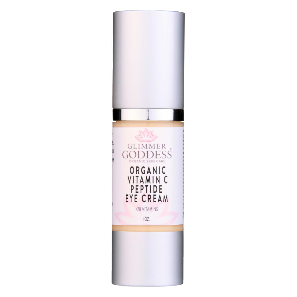 Glimmer Jumalta Glimmer Goddess Organic Peptide Eye Serum With Vitamin C - Hydrating & Revitalizing 1 Oz