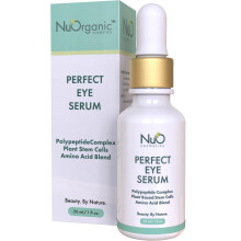 nuorganic Perfect Eye Serum: Fina linjer + rynkor + psar + mrka ringar - patenterad PhytoCellular Science + 18X effektivare anti-aging + bttre