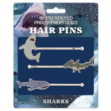 Shark 3 haarspeldenset - Grote witte hamerhaai en walvishaai