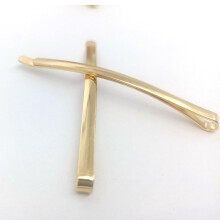 100 st Black Bobby Pins Black Barrette Frisyr Verktyg Tillbehr (guld tjock)