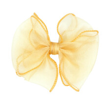 HAIRBOWS lnyok organza vgott lu masnival, csoms ktssel kzpen, klipszben hajcsat lnyoknak tinik s nok szmra 5 hvelykes masni arany