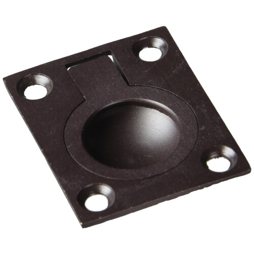 Deltana FRP175U10B 1 3/4-Inch x 1 3/8-Inch Solid Brass Flush Ring Pull