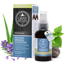Gray Riddance DIY Natural Mineral Color Dye Kit - 100% Vegan Hair Color Spray for Men & Women - Non-Toxic Ammonia-Free Organic Hypoallergenic