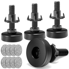NANMOTUE Stelvoeten Verstelbare meubelvoeten 3/8'' UNC Draad Meubellevellers Verstelbare Stelvoeten voor Tafelstoelen Kasten Bankverhoger 4 STKS Tafe