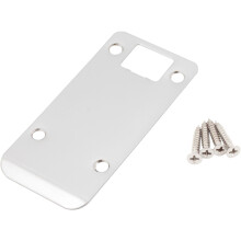 Placa de Atraque com Borda Arredondada, 2-1/4" x 4", (Comprimento Total de 4-1/2"), Níquel Satinado by Stone Harbor Hardware