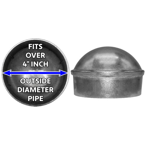4"""" Chain Link Fence Post Cap - Use for 4"""" Outside Diameter Post/Pipe - Aluminum Chain Link Post Cap (Each) 1