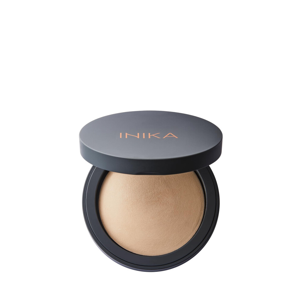 INIKA Organic Buildable Baked Mineral Foundation Compact Powder - Lightweight  Breathable Natural Base with Hydrating Squalane and Magnolia Bark Extra