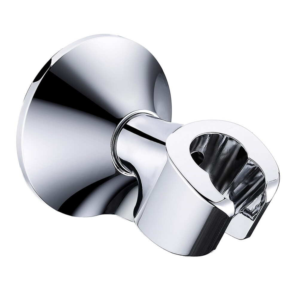 BRIGHT SHOWERS Strong Adhesive Shower Head Holder with Dual Angle Adjustable  Wall Mounted Handheld Shower Bracket  Easy Installation  Screw Mounting