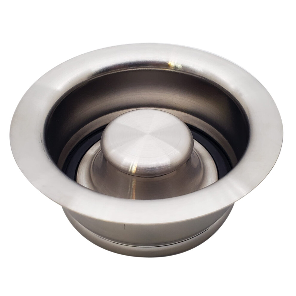 Westbrass D2089-20 3-Bolt Mount Waste Disposal Flange & Stopper Stainless Steel 1-Pack 747028089203
