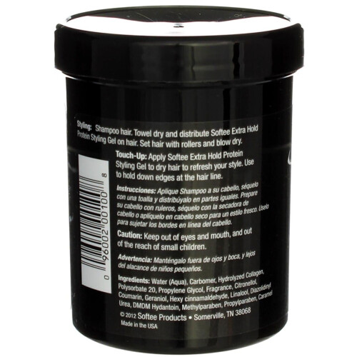 Softee Styling Gel Proteins Extra Hold 8 Oz 2