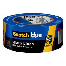 ScotchBlue Sharp Lines Multi-Surface Painter's Tape 1.88 Inches x 60 Yards Blue Paint Tape Protects Surfaces and Removes Easily Edge-Lock Paintin