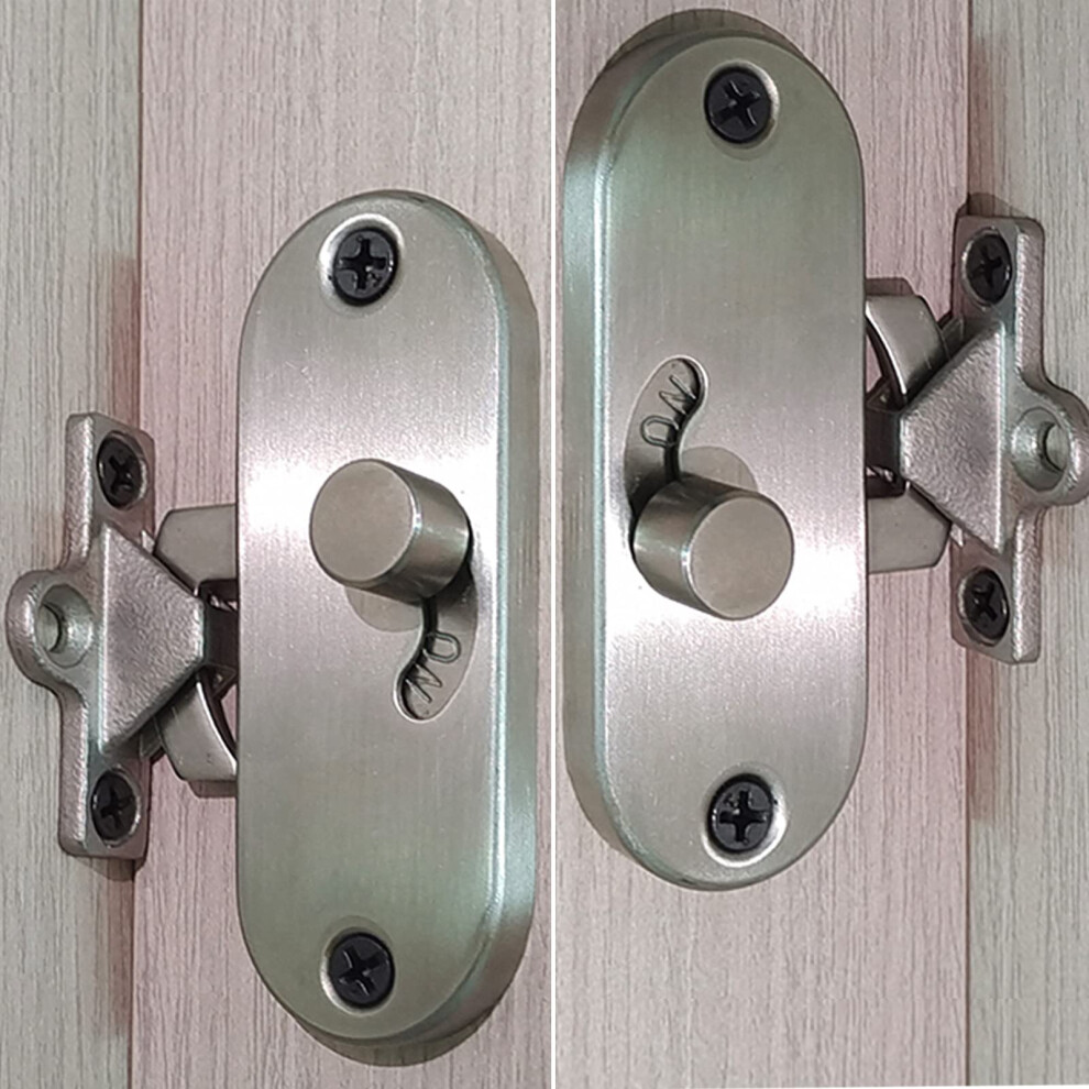 Kafenda 90 Degree Door Lock 90 Degree Latch For Door Bifold Door Lock Bolt Latch Sliding Barn Door Lock For Security Door Latch (2 Locks) 781880763048