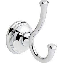 Delta 79735 Cassidy Double Towel Hook Bath Hardware Accessory in Polished Chrome
