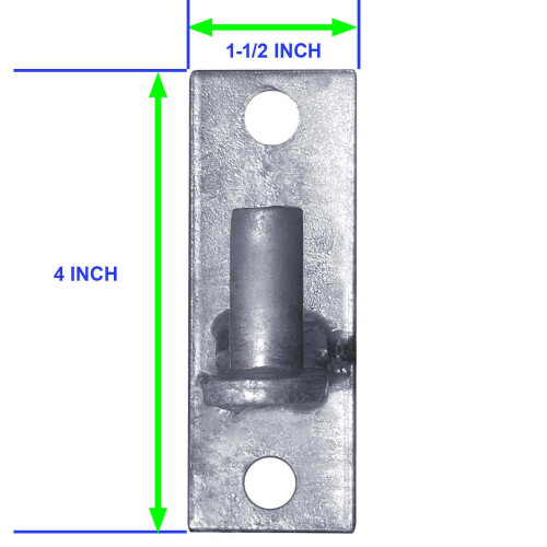 Jake Sales Wall Mount Flat Back Chain Link Fence Gate Hinge - 5/8 Hinge Pin 2 Pack 1