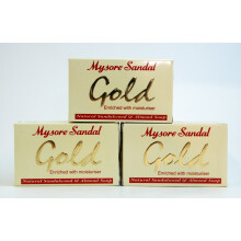Mysore Sandal Gold Seife (125g) (3er-Pack)