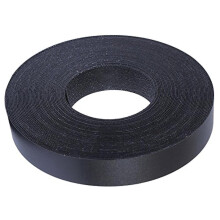 Edge Supply Zwart Melamine 3/4 inch X 25 ft rol zwarte kantenband - Voorgelijmde flexibele rand - Gemakkelijk aan te brengen Opstrijkrand voor kastre