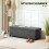 Homcom (Grey) HOMCOM Storage Ottoman with Lid, 112cm Bench Chest Box 6