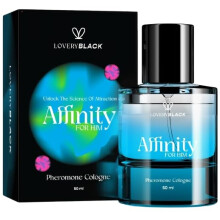 LOVERY Affinity For Him Pheromone Cologne for Men - Enhance Attraction & Confidence - Masculine Earthy & Musky Scent with Amber  Patchouli  and Musk -