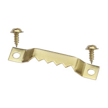 Zaagtand fotohangers 100 stuks Kleine foto-ophanghaak Gouden fotohangers met schroeven Foto-ophangoplossingen Foto-ophangbeslag voor schilderijen Fot