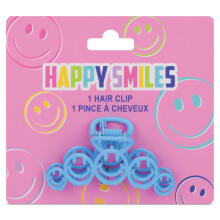 iscream 3"""" Claw Hair Clip - Happy Smiles Blue
