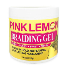 PINK LEMON Braiding Gel (15 oz) - Maximlis tarts, hmlsmentes, hosszan tart tarts, magas fny. Micro Inter Dread Faux Loc Twist Braid Edge-hez.