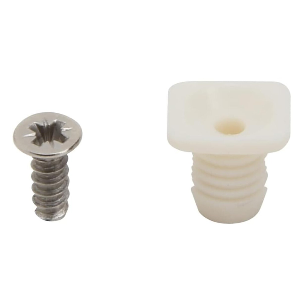 Silverline 8Mm Plastic Hinge Dowel Inserts With Screws 100 Pcs (100) 756441180855