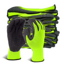 Evridwear Gekreukte Latex Rubber Hand Coated Veiligheidswerkhandschoenen