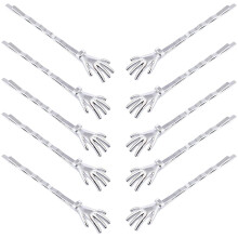 10db aranyos ksrteties csontvz kz Bobby pins 2,5"" halloween haj klipek noi lnyok kiegsztok ezst