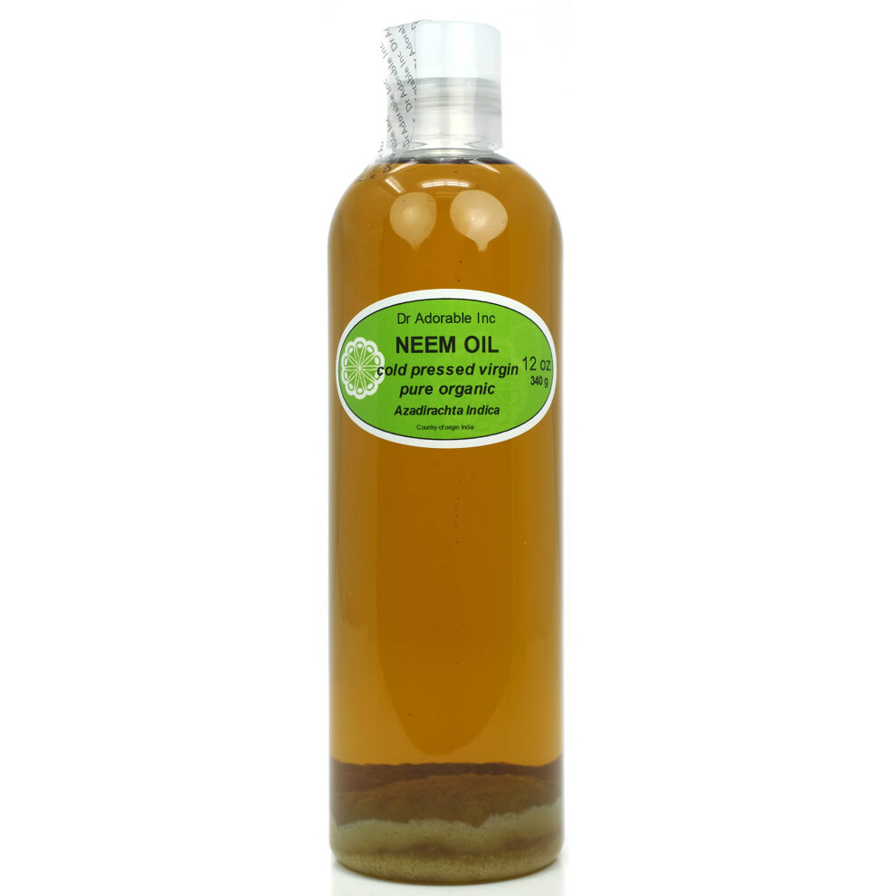 Dr Adorable - 12 Oz - Neem L - Unraffiniert, 100 % Rein, Nat Rlich, Organisch, Kaltgepresst-image