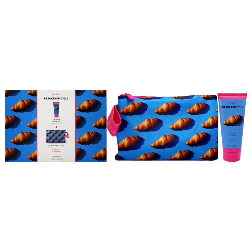 Pupa Milano Breakfast Lovers Set  Croissant  2 Pc - Gift Set - Shower Milk - Body Wash - Body Soap - Hydrating Body Wash - Skincare Set