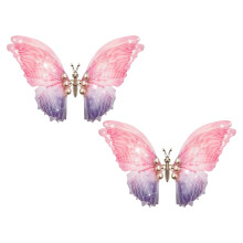 Neva Nude Large Butterfly Hair Clips for Women Thin Medium Thick Hair (2pc) - Lovingly Handcrafted - Comfortable Non Slip & Strong Hold - Embrace