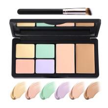 6 frger Correcting Concealer Palette Vattentt Lngvarig Full tckning Contouring Foundation Concealer Palette Makeup Cream Contour Highlighting