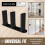 5-Pack Sliding Closet Door Floor Guide Bracket | Universal Fit for 1-3/8"""" Width Doors (Black) | Grovers Home Solutions 3