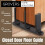 5-Pack Sliding Closet Door Floor Guide Bracket | Universal Fit for 1-3/8"""" Width Doors (Black) | Grovers Home Solutions 2