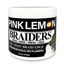 PINK LEMON Braiders (15 oz) - Maximlis tarts, nem hml, hosszan tart tarts, magas fnyu. Micro Inter Dread Faux Loc Twist Braid Edge-hez.