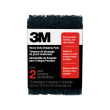 3M Heavy Duty Stripping Pads 2 Count 3-3/4 in x 6 in Tough & Durable Removes Paint Varnish Wallpaper Paste & Other Finishes Without Scratching