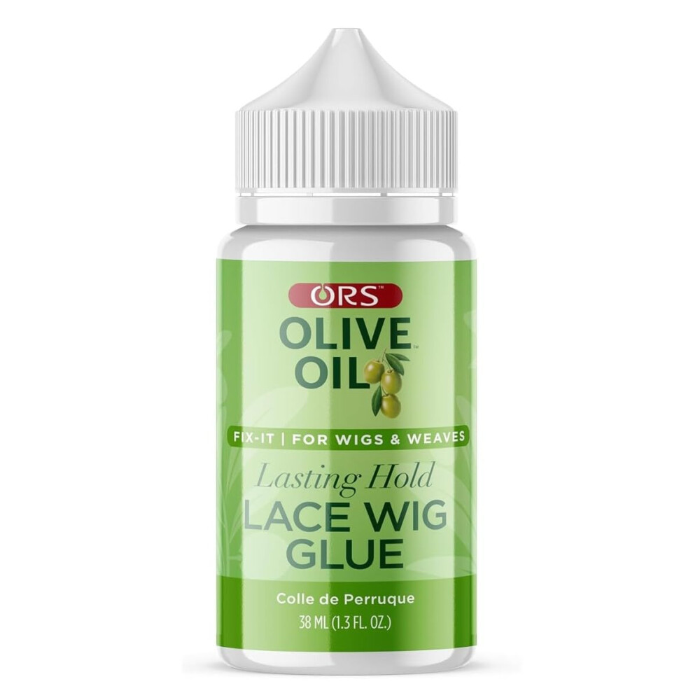 Ors Olive Oil Fix-It Lasting Hold Lace Wig Glue & Water Resistant With 10 Day Hold (1.3 Oz)