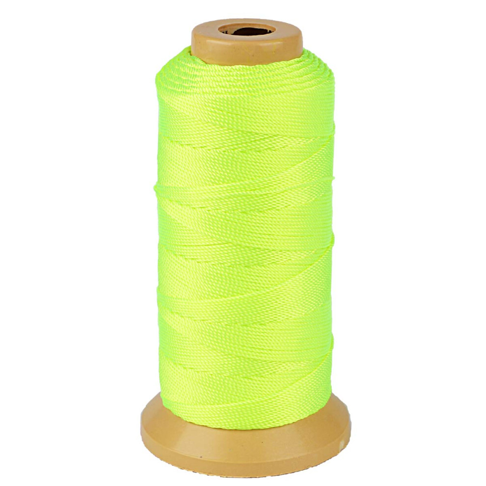 Twisted Nylon Twine String Cord For Gardening Marking Diy Projects Crafting Masonry (Fluorescein 1Mm-656 Feet) 782899605718