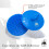 G.B.S Shampoo hovedbundsmassageb?rstepakke med 4 bl? 2