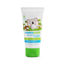 Crema viso Mamaearth Coco Soft per neonati | Idratante delicato con latte di cocco e curcuma | Ipoallergenica e sicura per la pelle delicata dei