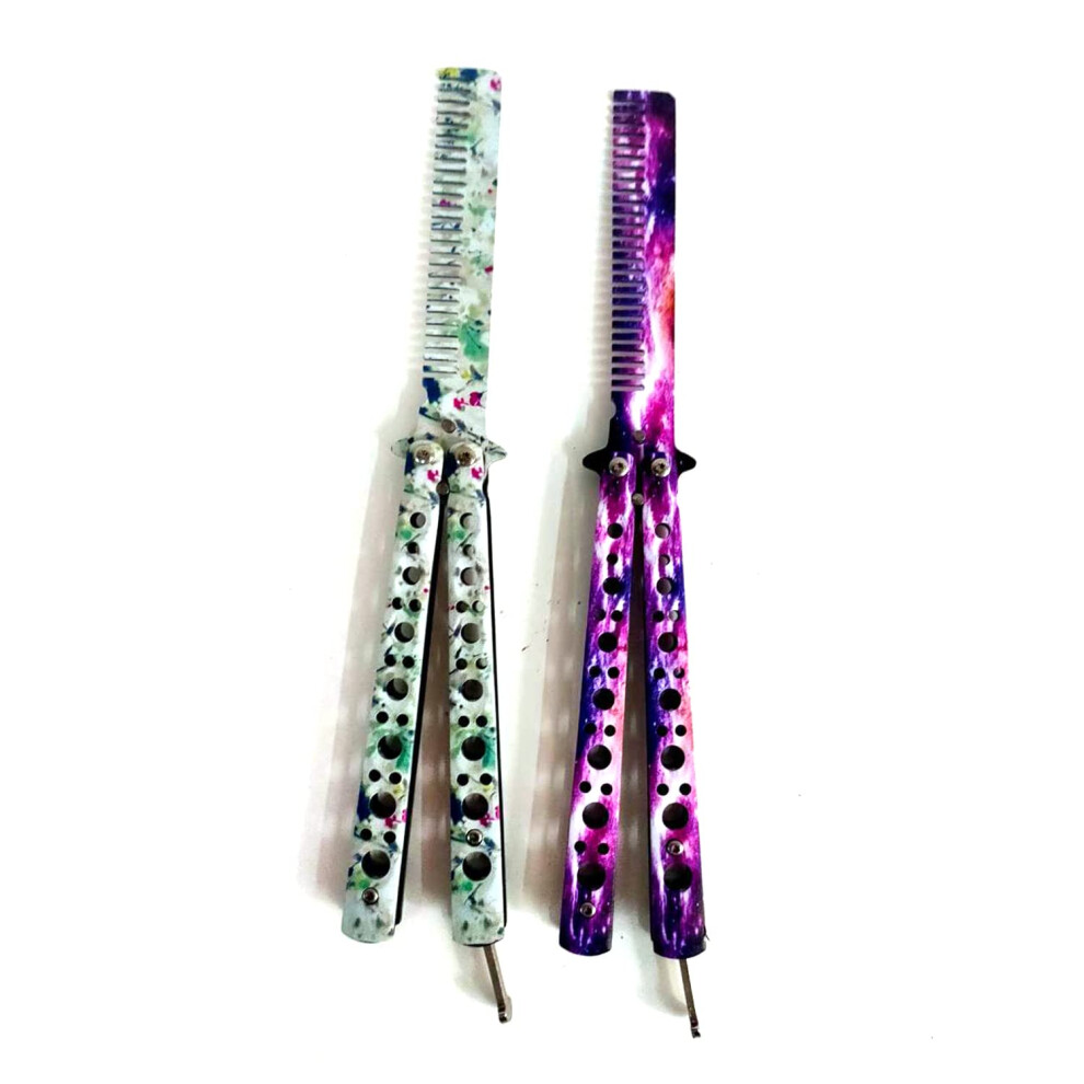 Wanlian Sch Ner Kamm, Sch Ner Kamm, Edelstahl, Faltbarer Bungsk Mme, Haarstyling-Werkzeuge F R Den Sport Im Freien (Nr. 11)-image