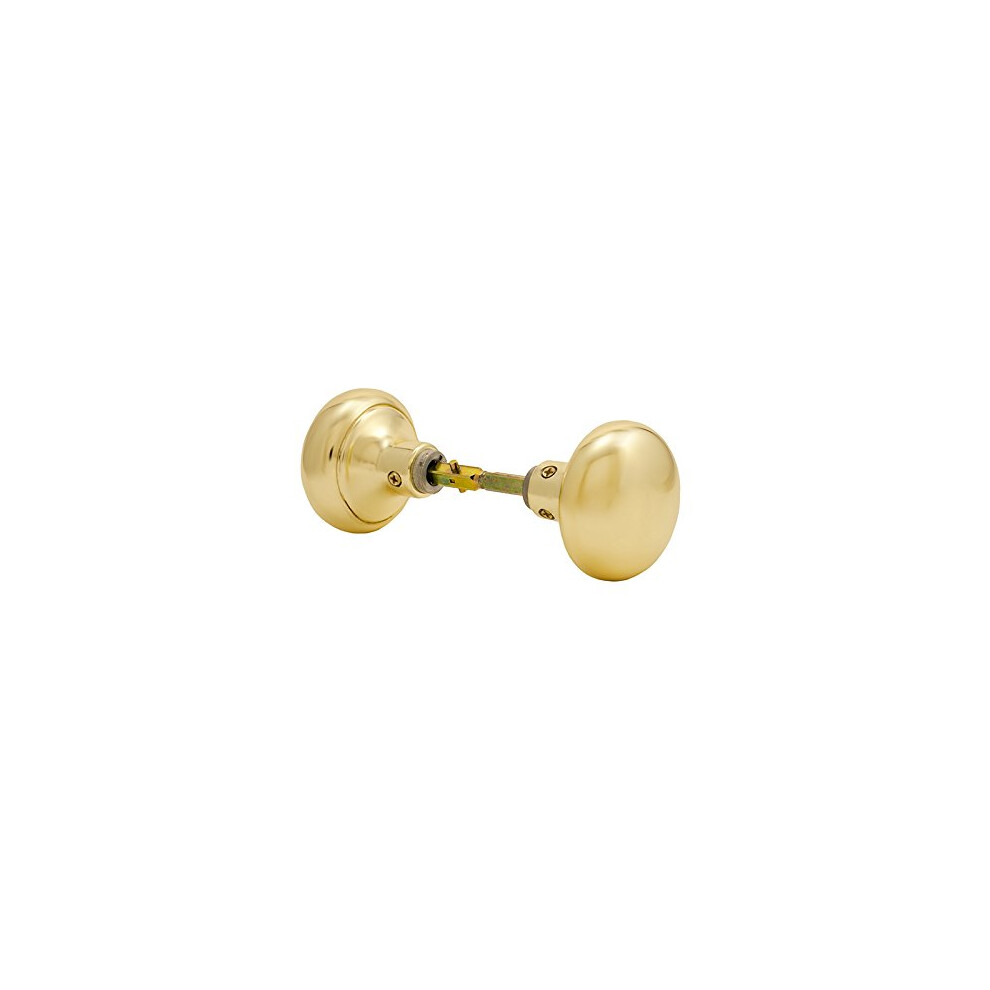 Em-D-Kay #48 Polished Brass Finish Door Knob Set For Surface Mount Mortise Locks 6087810910488
