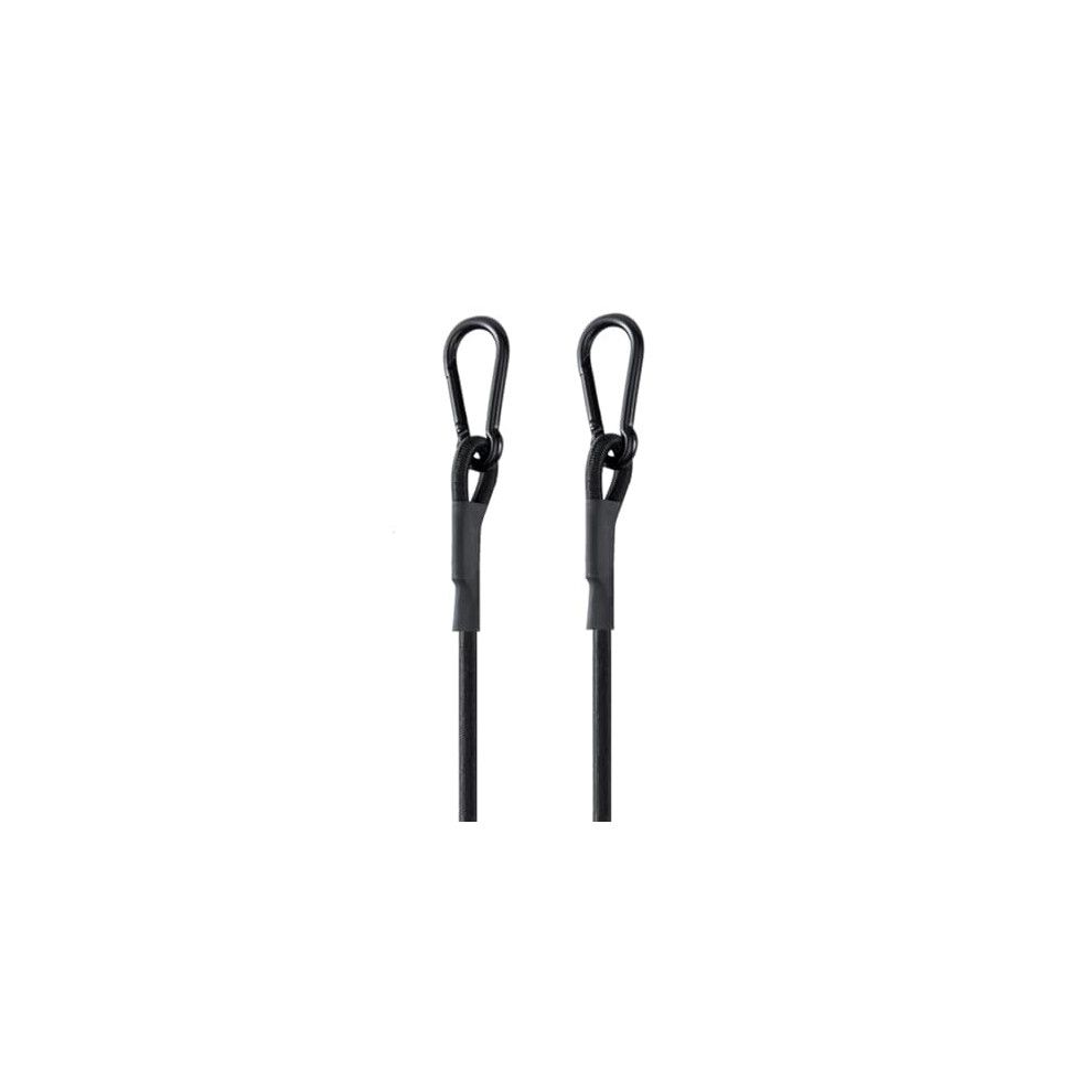 96'' Real Heavy Duty Carabiner Bungee Cords Outdoor With 190 Lbs Max Break Strength Black Bungee Straps With Upgraded Carabiner Hooks For Luggage Ra 704090691765