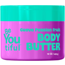 BeYoutiful Natural Body Butter til t?r hud Guava Passionsfrugt Cruelty Free Moisturizer til b?rn og teenagere Kokosolie og sheasm?r 16 oz