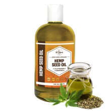 Organikus kendermagolaj (8 oz) Prmium minosgu hidegen sajtolt finomtatlan | 100%-os tisztasg kendermag olaj borre Arc Hajszappan kszto masszz